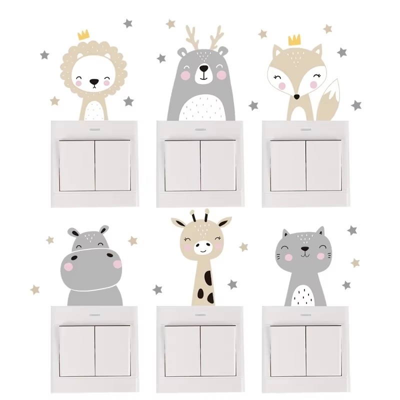 Cute Forest Animals Wall Stick - Baby Nursery Wallpaper Girl avis et prix