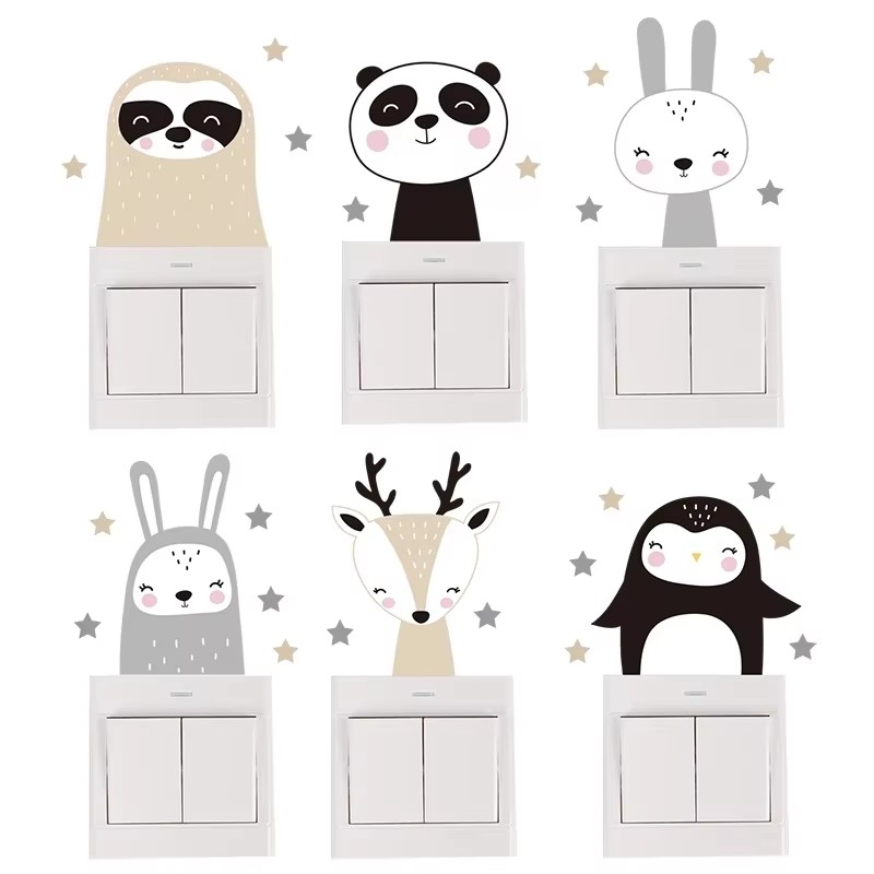 Cute Forest Animals Wall Stick - Baby Nursery Wallpaper Girl avis et prix