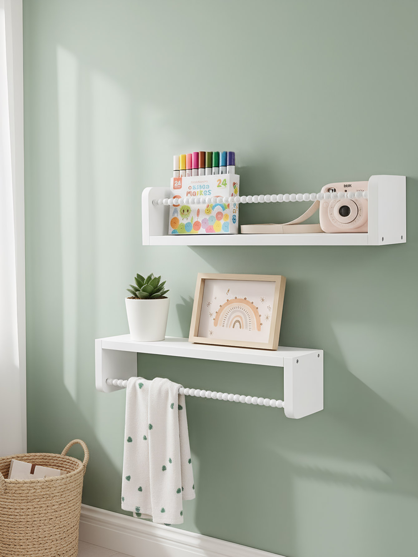 Wood Nursery Book Shelves, 15. - Baby Nursery Books avis et prix