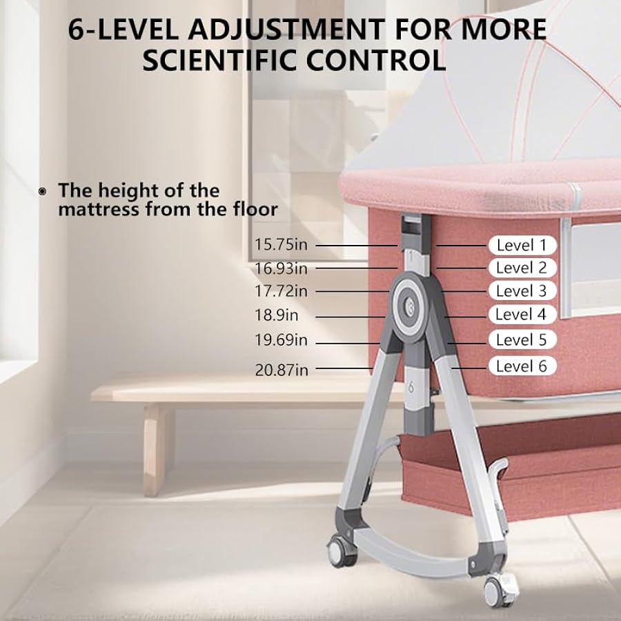 Baby Bassinet,3 in 1 Baby Bass - Bassinet Bedside Sleeper avis et prix